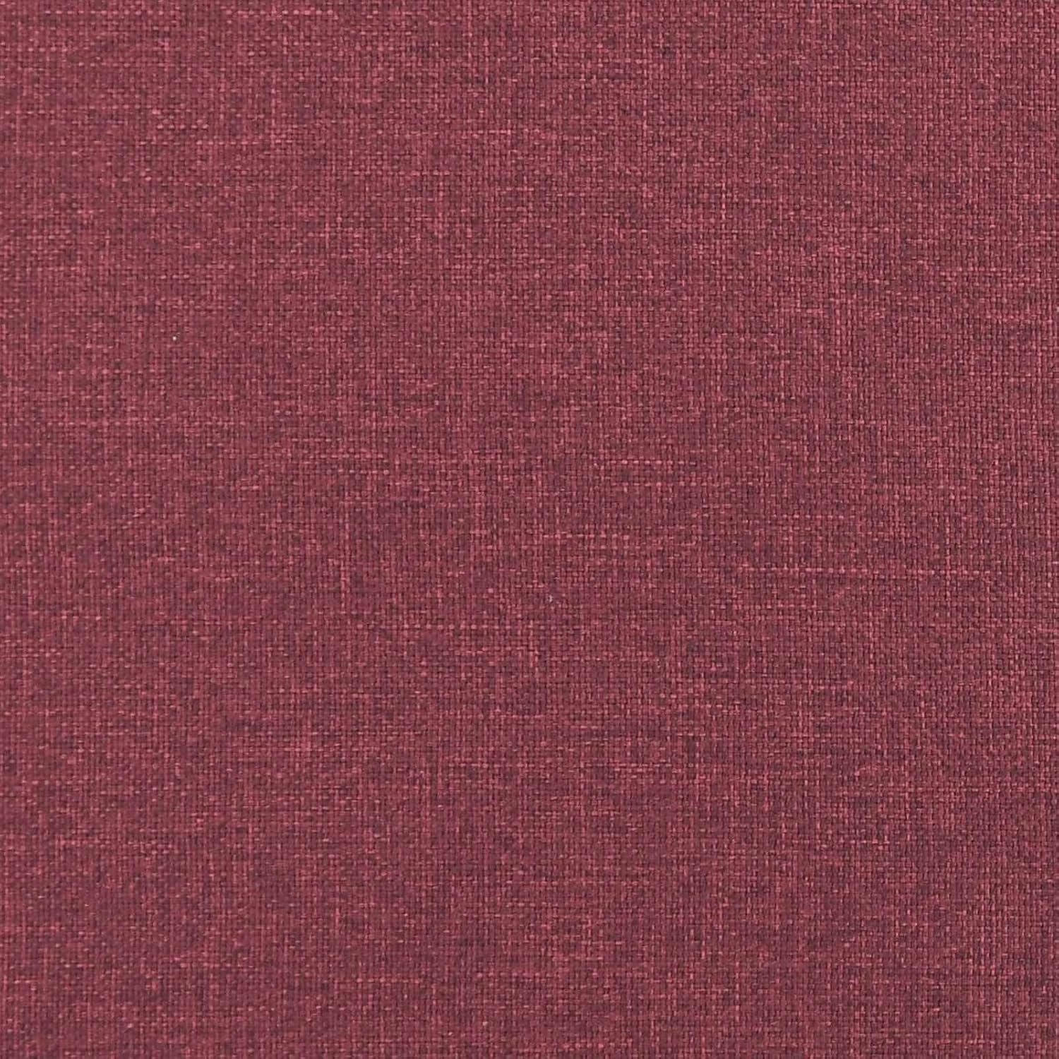 Sofa Wine Red 156 x 81 x 87.5 cm - 2-Seater Couch with Fabric Cover and Metal Frame, Modern Design for Living Room and Office